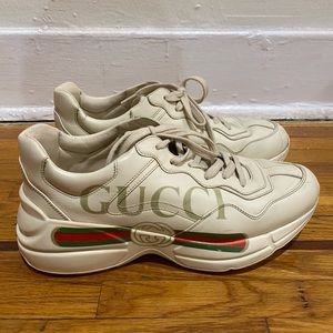 Gucci logo platform sneakers size 10, 40